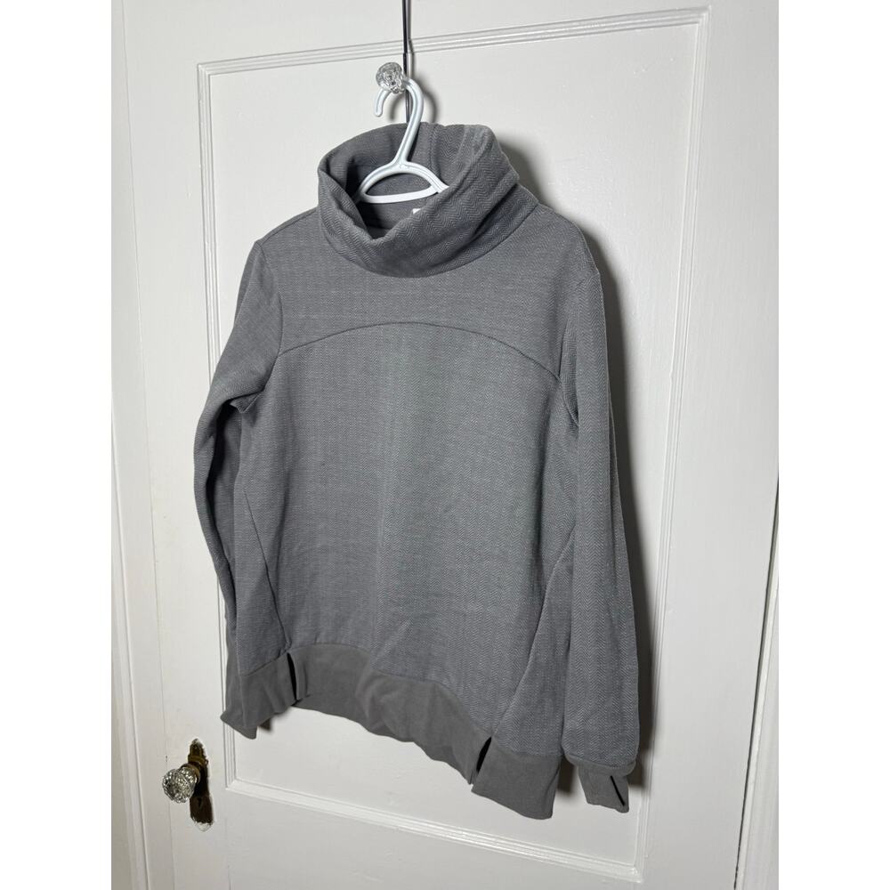 Avia Gray Minimalist Mock Neck Chic Athleisure Sweatshirt Size Women's XS - Picture 8 of 9